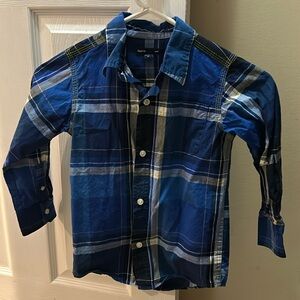 Gap Kids XS button-down shirt. Blue